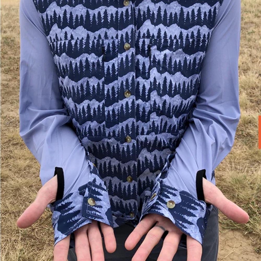 Jolly Gear triple crown button down sun hoodie M/L $95 - Picture 11 of 12